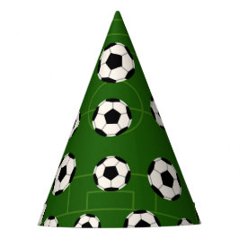 Fußball-Sportmuster Party Spaß Hut Partyhütchen