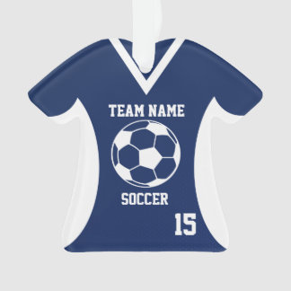 Fußball Sports Jersey Blue mit Foto Ornament
