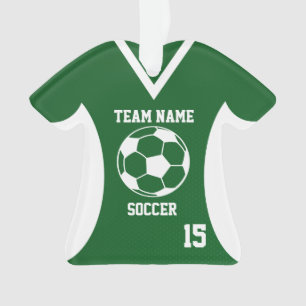 Fußball Sports Jersey Green mit Foto Ornament