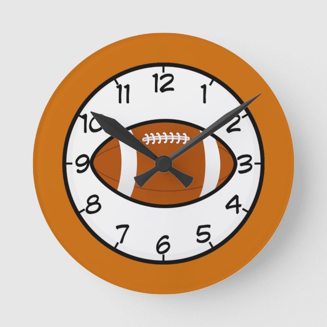 Fußball-Sportteam Trainer Lehrer Schicksal Runde Wanduhr (Vorderseite)