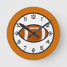 Fußball-Sportteam Trainer Lehrer Schicksal Runde Wanduhr
