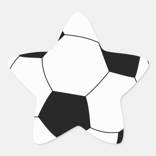 Fußball-Star-Aufkleber Stern-Aufkleber (Vorderseite)