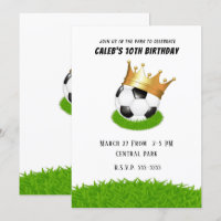 Fußball Star Royal Gold Crown Geburtstagsparty