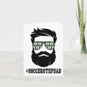Fußball Stepdad mit Bart Step Vater Step Karte