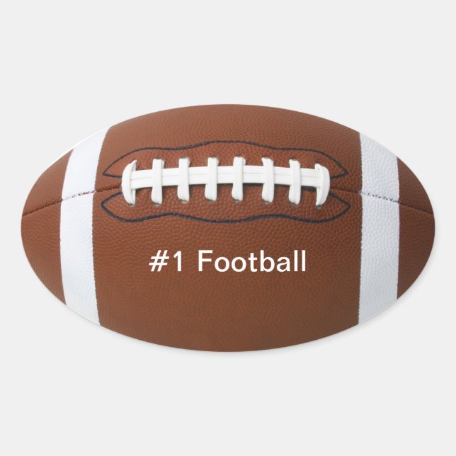 Fußball-Sticker Ovaler Aufkleber (Vorderseite)