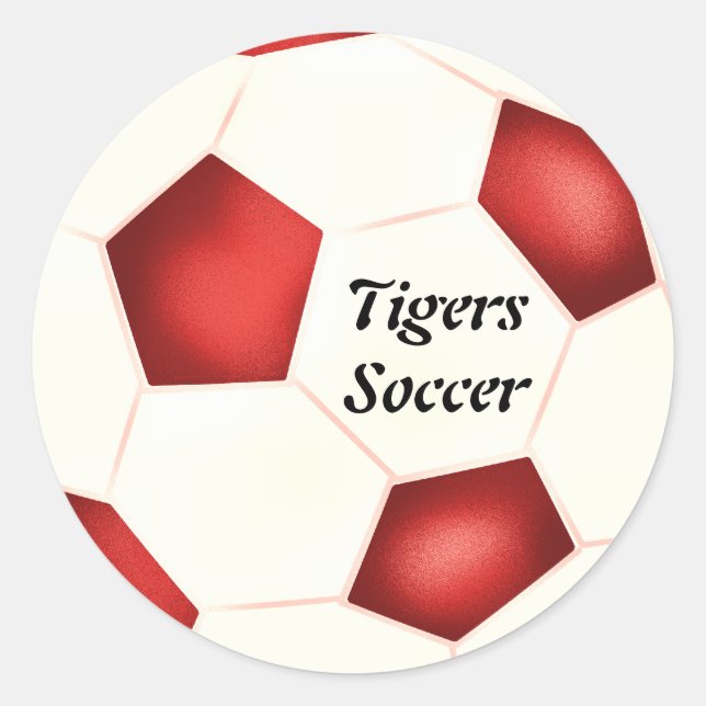Fußball-Sticker Runder Aufkleber (Vorderseite)