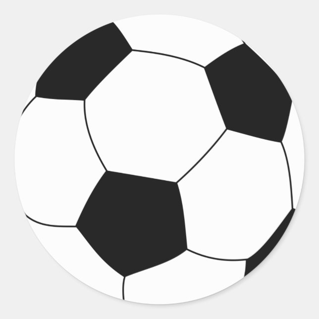 Fußball-Sticker Runder Aufkleber (Vorderseite)