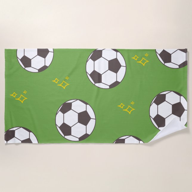 Fußball Strandtuch (Vorderseite)