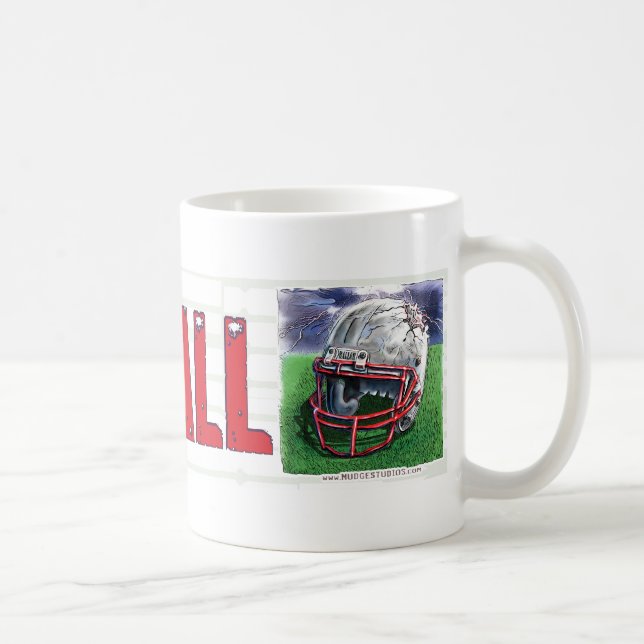 Fußball-Sturzhelm-Tasse Kaffeetasse (Rechts)