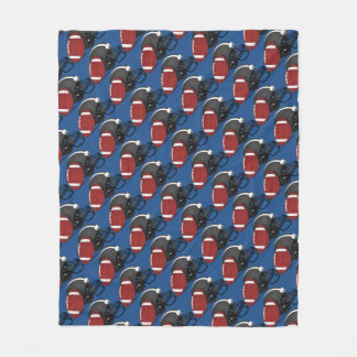 Fußball-Sturzhelm und Ball-Fleece-Decke Fleecedecke