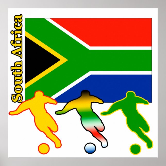 Fußball Südafrika Poster (Vorne)