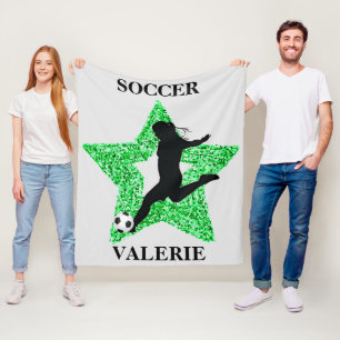 Fußball Superstar Fleece Blanket mit Namen