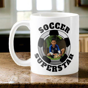 Fußball-Superstar-Foto Kaffeetasse