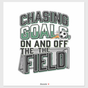 Fußball-T-Shirt-Design im Vintage-Stil_1 Aufkleber