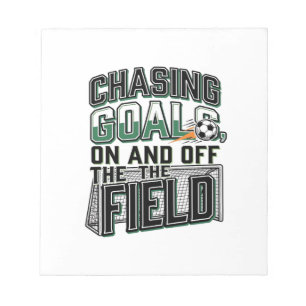 Fußball-T-Shirt-Design im Vintage-Stil_1 Notizblock