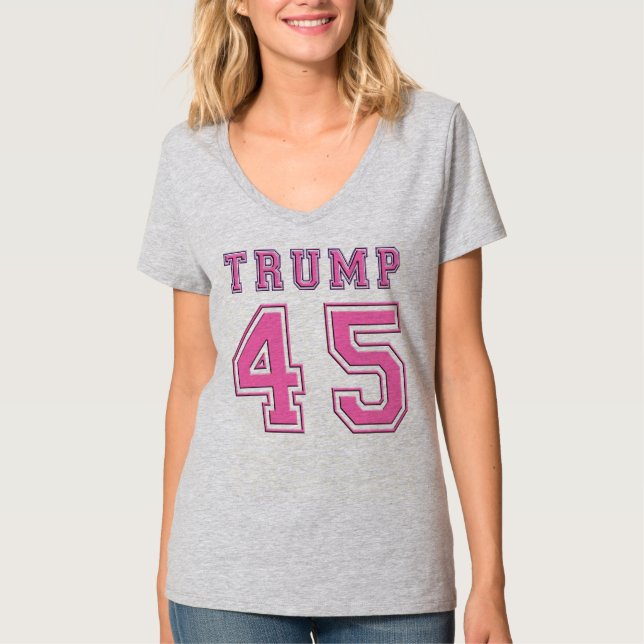 Fußball-T - Shirt Donald- Trump45. (Vorderseite)