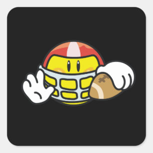 Fußball-T - Shirts und Geschenke Quadratischer Aufkleber