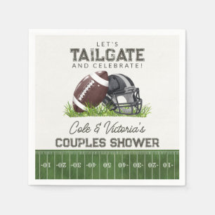 Fußball-Tailgate & Celebrate Touchdown-Paare Serviette