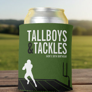 Fußball Tallboys & Tackles Sport Geburtstagsfeier Dosenkühler