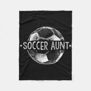 Fußball-Tante Familien-Matching-Team-Spieler-Gesch Fleecedecke