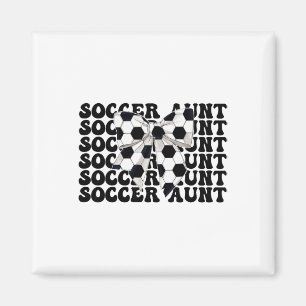 Fußball-Tante Fußball-Tante Kokette Schleife Magnet