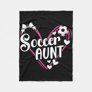 Fußball-Tante Herz-Tante eines Fußballspielers Tan Fleecedecke
