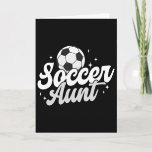 Fußball-Tante Stolze Tante eines Fußballspielers T Karte