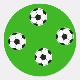 Fußball-Tapete Runder Aufkleber