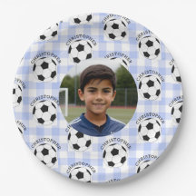 Fußball-Tartan-Kindergeburtstagsfeier