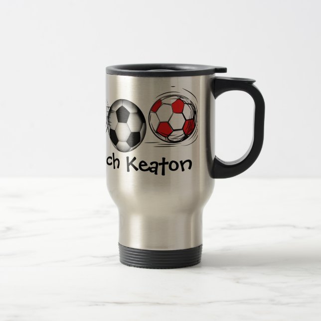 Fußball-Tasse durch den SRF Reisebecher (Rechts)