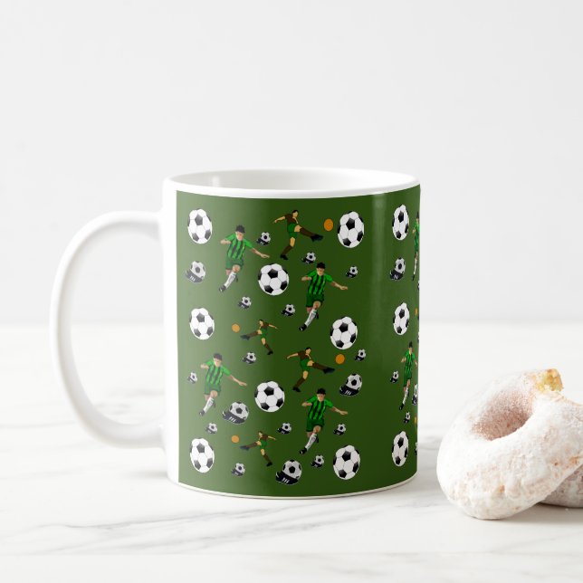 Fußball-Tasse Kaffeetasse (Mit Donut)