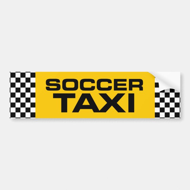 Fußball-Taxi Autoaufkleber (Vorne)