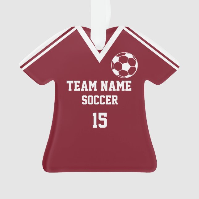 Fußball-Team Editable Sports Jersey mit Foto Ornament (Vorderseite)