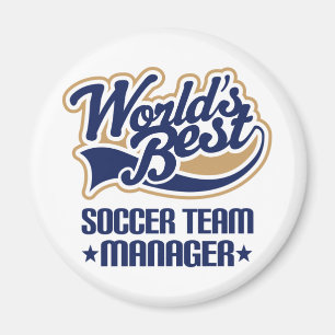 Fußball-Team-Manager-Geschenk Magnet