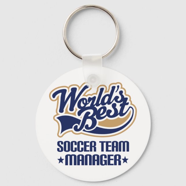 Fußball-Team-Manager-Geschenk Schlüsselanhänger (Vorderseite)