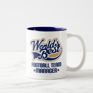 Fußball-Team-Manager-Geschenk Zweifarbige Tasse