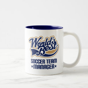 Fußball-Team-Manager-Geschenk Zweifarbige Tasse