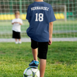 Fußball-Team, Spielername und Jersey-Nummer - kund T-Shirt