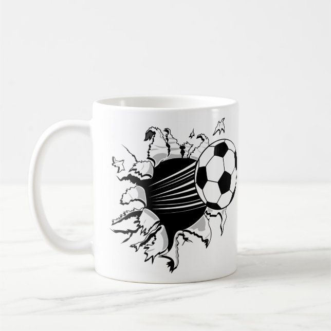 Fußball Tearout Tasse (Links)