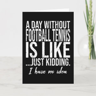 Fußball Tennis Geschenkidee Karte