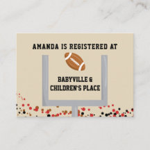 Fußball Thema Baby Boy Dusche Geschenkregister