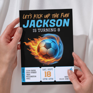 Fußball Thema Geburtstagsparty Athlete Geburtstag Einladung