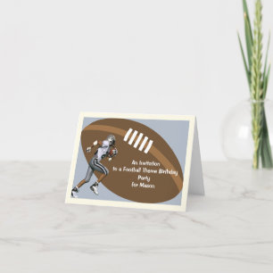 Fußball Thema Geburtstagsparty Einladung