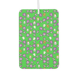 Fußball-Thema mit glasklarem und blau gestreiften  Autolufterfrischer