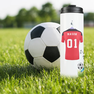 Fußball Thema   Personalisiert Thermosbecher
