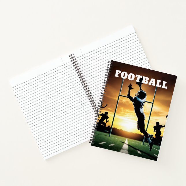 Fußball-Thema Spiral-Notebook Notizbuch (Innenseite)