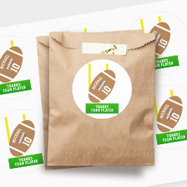 Fußball Thema Sport Geburtstagsparty Danke Runder Aufkleber