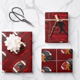 Fußball Thema Weihnachtsgeschenk Wrap HAMbyWG Geschenkpapier Set