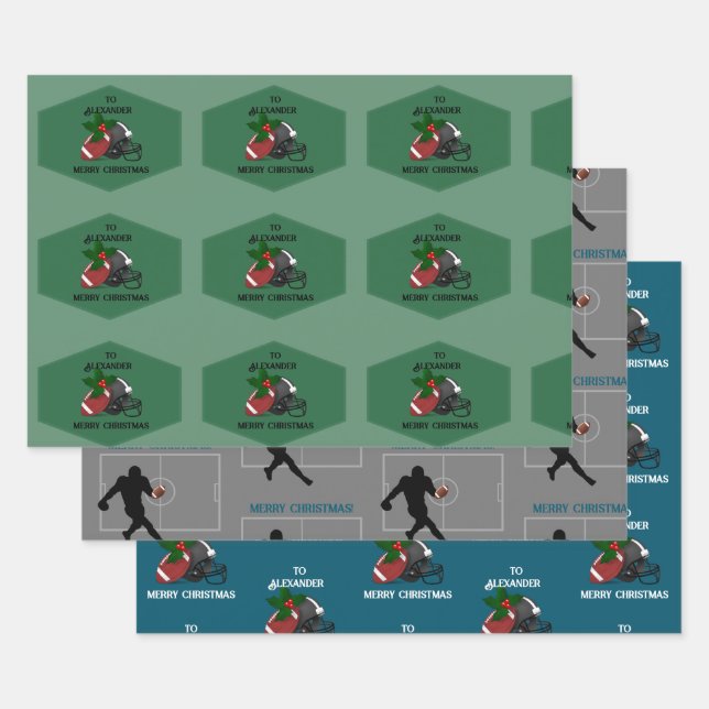 Fußball Thema Weihnachtsgeschenk Wrap HAMbyWG Geschenkpapier Set (Set)