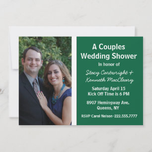 Fußball Themed Foto Polterabend Einladung